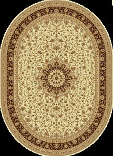 Ковер, Floare-Carpet, 1,5х2,25, Овал, 207, 1149, Шерсть